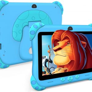 Ascrecem Tablette Enfants, 7 Pouces Tablette Android Éducative pour Enfant avec WiFi, Quad Core, 2G 32G, Bluetooth, Contrôle Parental, Logiciel Enfant Pré-Installé, Tablette...