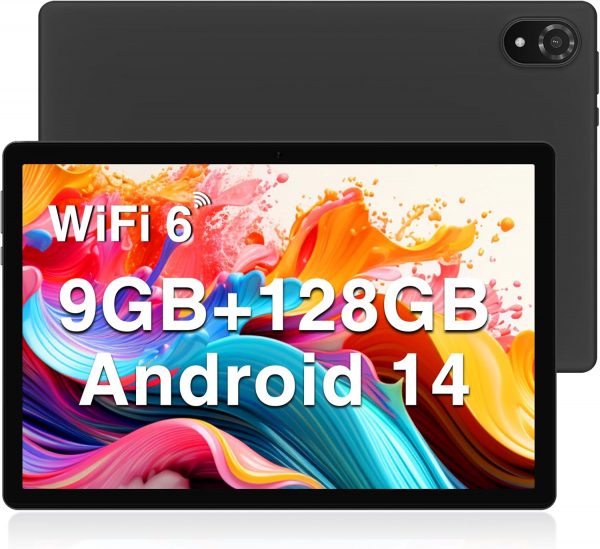 DOOGEE U10 Android 14 Tablette 9 Go RAM + 128 Go ROM (1 To TF) WiFi 6 Tablette Tactile 10 Pouces 2024, Quad-Core 2,0 GHz, 5060 mAh / 8MP + 5MP / Widevine L1 / BT 5.0, Violet