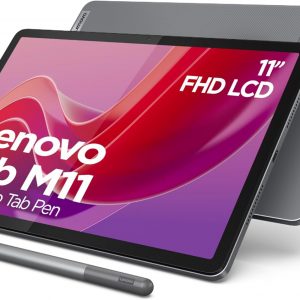 Lenovo Tab M11 - Tablette Tactile 11'' WUXGA (Processeur MediaTek Helio G88, 8 cœurs, 4 Go de RAM, eMMC 128 Go, Lenovo Tab Pen, Android 13, WiFi + Bluetooth) - Luna Gris