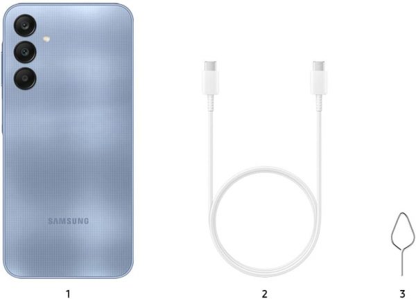 Samsung Galaxy A25 5G 16,5 cm (6,5") USB Type-C 6 Go 128 Go 5000 mAh Bleu, SM-A256BZBDEUE