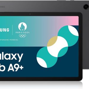 Samsung Galaxy Tab A9+ Tablet Android, 64 Go de stockage, grand écran de 11", Wifi, son 3D, anthracite, avec chargeur secteur rapide 25W inclus (version FR)