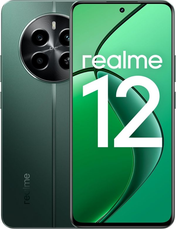 Smartphone 5G realme 12+, 8+256 Go, Appareil Photo Portrait Sony LYT-600 avec OIS, Processeur Dimensity 7050 5G, Écran AMOLED 120 Hz fluide, SUPERVOOC 67 W, avec une batterie