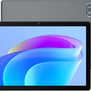 Tablette Android 12 Wqplo de 10 pouces, 2 Go de RAM, 32 Go de ROM, Quad-Core, 5000 mAh, écran tactile HD 1280x800, tablette PC de 2 MP + 5 MP (Gris)