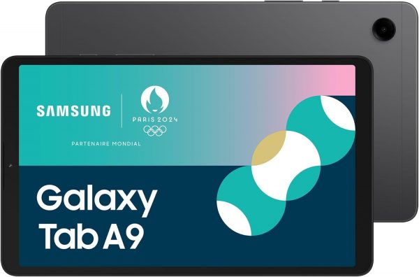 Tablette Android Samsung Galaxy Tab A9+, 64 Go de stockage, grand écran de 11", Wifi, son 3D, argent (version FR)