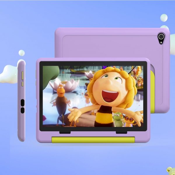 Tablette HotLight pour Enfant 10 Pouces Android 14, Tablette Enfants avec 8 Go + 64 Go (TF 1 To), Tablette Tactile Octa-Core, Applications Éducatives Pré-Installées, Contrôle...