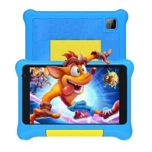 Tablette Yicty pour enfants de 7 pouces Android avec contrôle parental et éducation des enfants, Bluetooth, WiFi, double caméra, GMS, coque antichoc, application pour enfants