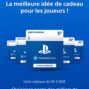 20€ Carte Cadeau PlayStation | Compte PSN français uniquement [Code par Email]