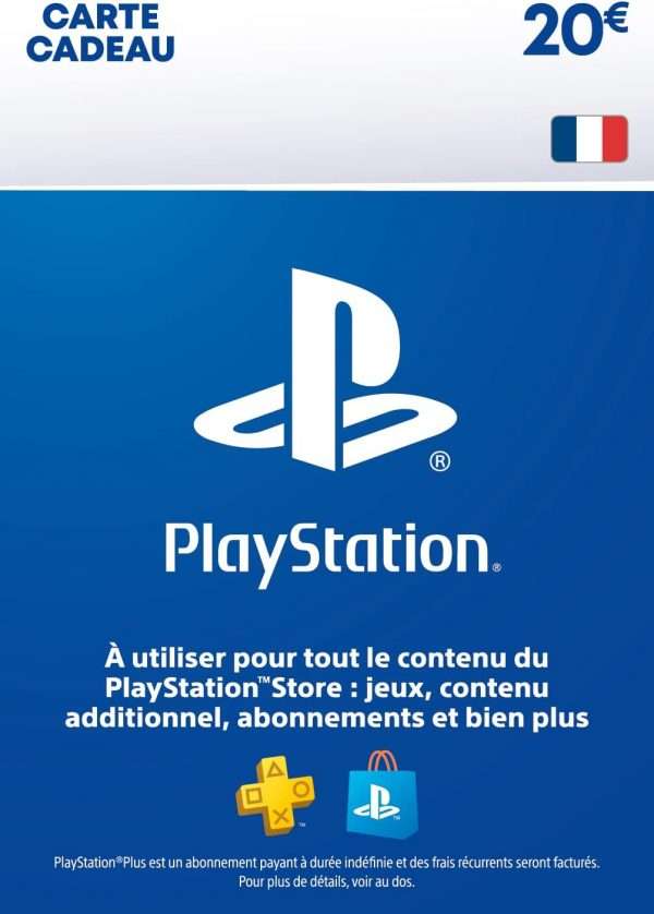 20€ Carte Cadeau PlayStation | Compte PSN français uniquement [Code par Email]