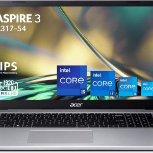 Acer Aspire 3 A317-54-54DZ, Ordinateur Portable 17,3'' Full HD IPS, PC Portable (Intel Core i5-1235U, RAM 16 Go, SSD 512 Go, Intel Iris Xe Graphics, Windows 11), Ordinateur...