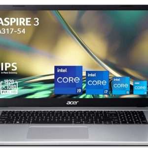 Acer Aspire 3 A317-54-54DZ, Ordinateur Portable 17,3'' Full HD IPS, PC Portable (Intel Core i5-1235U, RAM 16 Go, SSD 512 Go, Intel Iris Xe Graphics, Windows 11), Ordinateur...