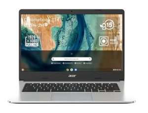 Acer Chromebook 314 CB314-2H-K6CV Ordinateur Portable 14'' HD, PC Portable (MTK MT8183, RAM 8 Go DDR4X, 64 Go eMMC, Arm Mali-G72 MP3, Chrome OS) - Clavier AZERTY, Ordinateur...