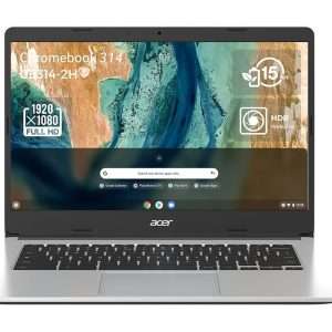 Acer Chromebook 314 CB314-2H-K6CV Ordinateur Portable 14'' HD, PC Portable (MTK MT8183, RAM 8 Go DDR4X, 64 Go eMMC, Arm Mali-G72 MP3, Chrome OS) - Clavier AZERTY, Ordinateur...