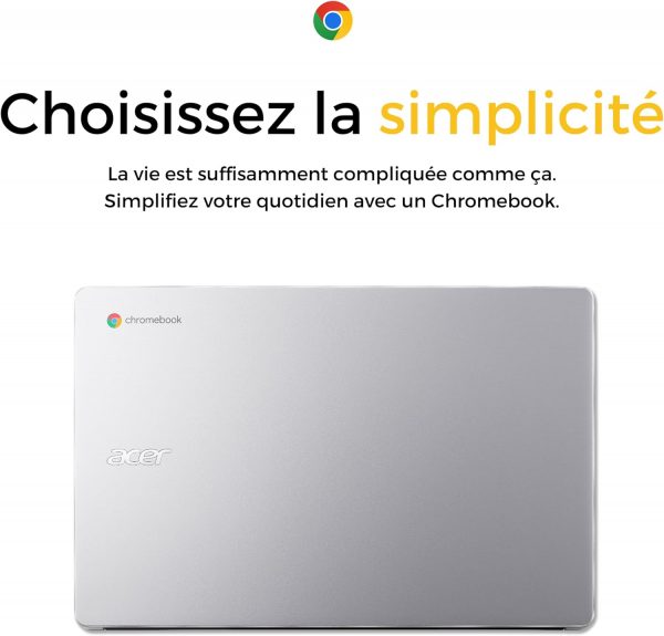 Acer Chromebook 315 CB315-4HT-C5B3, Ordinateur Portable Tactile 15,6'' Full HD IPS, PC Portable (Intel Celeron N4500, RAM 4 Go, 128 Go eMMC, Graphiques UHD, Chrome OS),...