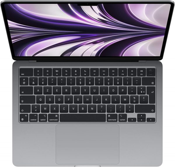 Apple 2022 MacBook Air avec puce M2 : écran Liquid Retina de 13,6 pouces, 8 Go de RAM, 256 Go de stockage SSD ; gris sidéral