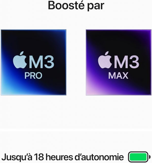 Apple 2023 MacBook Pro Ordinateur Portable avec M3 Pro, CPU 11 cœurs, GPU 14 cœurs : écran Liquid Retina XDR 14,2 pouces, 18 Go de mémoire unifiée, 512 Go de stockage SSD ; noir