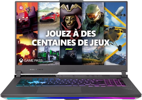 ASUS ROG Strix G17 G713PI-HX120W Ordinateur Portable 17,3 Pouces FHD 144Hz (Processeur Mobile AMD Ryzen™ 9 7940HX, RTX 4070 TGP 140W, 32 Go de RAM DDR5, 1 To SSD PCIe 4.0 NVMe,...