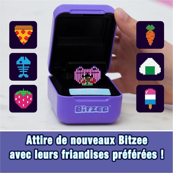 BITZEE - Mon Animal Interactif Bitzee - Animal Numérique 3D que Vous Pouvez Vraiment Toucher - Boîtier Électronique avec 15 Compagnons Interactifs - +10 Sons, Réactions et Jeux -