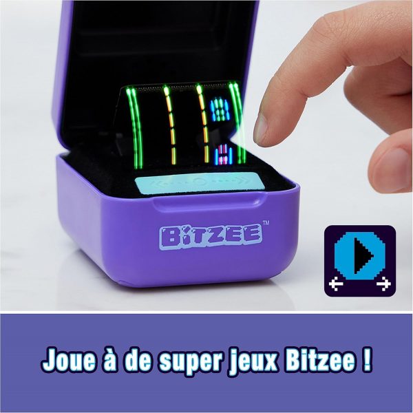 BITZEE - Mon Animal Interactif Bitzee - Animal Numérique 3D que Vous Pouvez Vraiment Toucher - Boîtier Électronique avec 15 Compagnons Interactifs - +10 Sons, Réactions et Jeux -