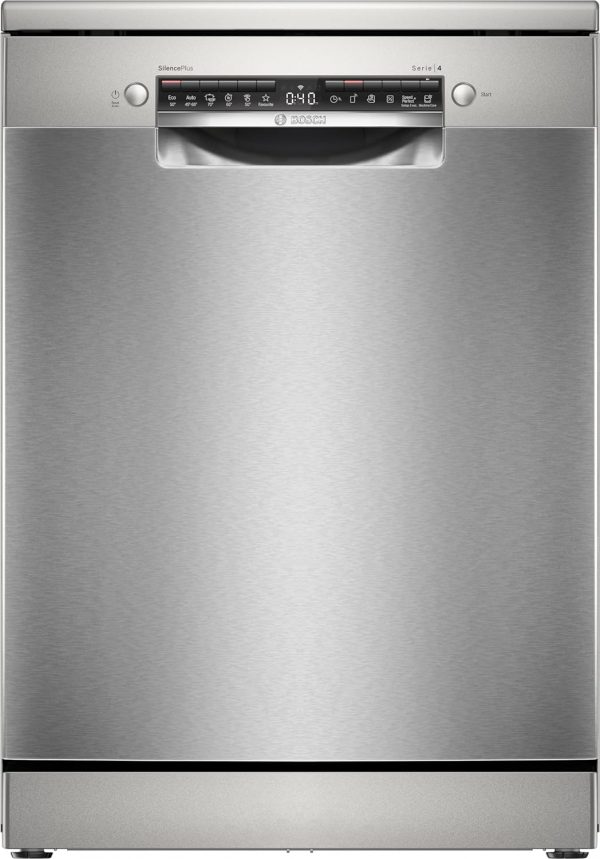 Bosch SMS4ETI00E - Série 4 - Lave-vaisselle pose-libre - 60 cm - 13 couverts - Silence Plus 44 dB - Acier inox