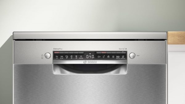 Bosch SMS4ETI00E - Série 4 - Lave-vaisselle pose-libre - 60 cm - 13 couverts - Silence Plus 44 dB - Acier inox