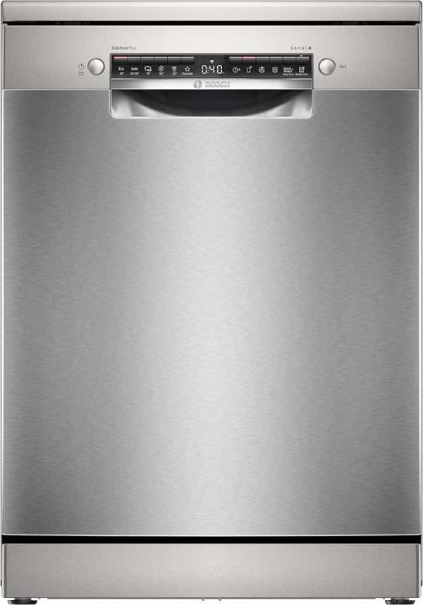 Bosch SMS4ETI00E - Série 4 - Lave-vaisselle pose-libre - 60 cm - 13 couverts - Silence Plus 44 dB - Acier inox