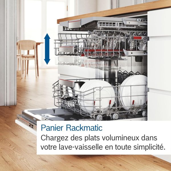 Bosch SMV4HVX45E - Série 4, Lave-vaisselle intégrable - 60 cm - Home Connect - 13 couverts - Moteur EcoSilence