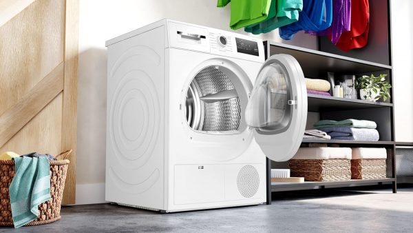 Bosch WTN83218FR Série 4 - Sèche-linge à condensation - 7kg - 112 L - Design Antivibration - Blanc