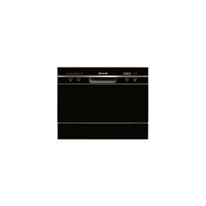 Brandt DFC6519B - Lave-Vaisselle Pose libre - 6 Couverts - 7 Programmes - Option Départ en Différé 24H - 49dB - 50Hz - Noir