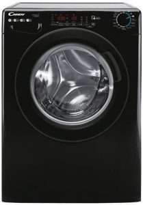 CANDY Lave-linge frontal CS 129TMBBE-47, 9 kg, 16 Programmes, 1200 tr/min, Moteur Inverter, Classe B, Noir Brillant