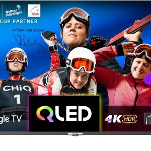 CHIQ 43 Pouces 4K QLED Smart TV, UHD Large Gamme de Couleurs avec HDR, Chromecast intégré, Dolby Audio, DBX-TV, Bluetooth 5.0, Wi-Fi Double Bande, Modèle U43QM8E 2023