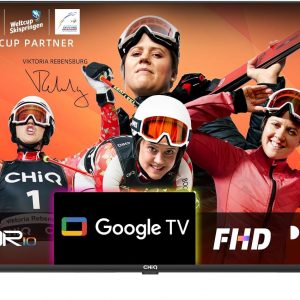 CHIQ L40H7G Téléviseur Intelligent 40 Pouces, Full HD 1080P Design Slim Google TV, Assistant Google, Chromecast intégré HDR10&HLG, Mode Audio Dolby Triple Tuner Vidéo 2023