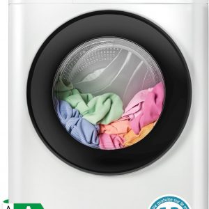 CHiQ Lave-linge CFL80-14586IM3XWA, Chargement frontal 8 kg, Space Pro, Moteur Inverter stable, 1400 tr/min, Programme intelligent à IA, Fonction vapeur, Lavage rapide 15 minutes