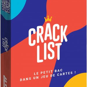 CRACK LIST - Jeu du Petit bac - Jeu de Cartes - Jeu d'ambiance - entre amis et en famille - 10 ans et plus - 2 à 8 joueurs - version française - Yaqua Studio, YAQ001CR, Bleu