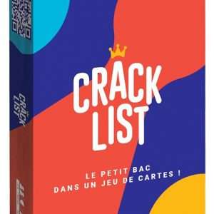 CRACK LIST - Jeu du Petit bac - Jeu de Cartes - Jeu d'ambiance - entre amis et en famille - 10 ans et plus - 2 à 8 joueurs - version française - Yaqua Studio, YAQ001CR, Bleu