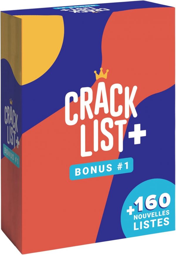 CRACK LIST - Jeu du Petit bac - Jeu de Cartes - Jeu d'ambiance - entre amis et en famille - 10 ans et plus - 2 à 8 joueurs - version française - Yaqua Studio, YAQ001CR, Bleu