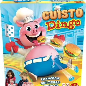 CUISTO DINGO - Jeu de Société pour Enfants - Amusez-vous à Nourrir le Cochon sans Faire Exploser son Ventre - Jeu Rigolo dès 4 Ans - Jouez en Famille ou entre Amis - 2 à 4