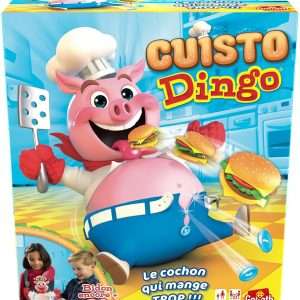 CUISTO DINGO - Jeu de Société pour Enfants - Amusez-vous à Nourrir le Cochon sans Faire Exploser son Ventre - Jeu Rigolo dès 4 Ans - Jouez en Famille ou entre Amis - 2 à 4