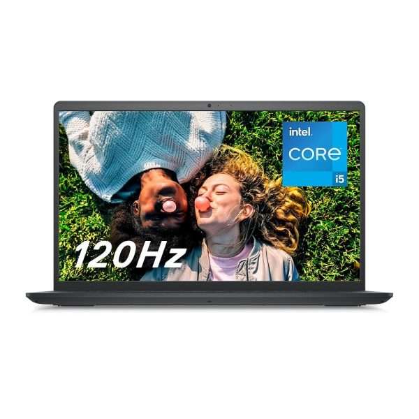 Dell Inspiron 15 3520 Ordinateur Portable, Processeur Intel Core i5-1235U, Écran 15,6" FHD 120HZ, 16Go RAM, 512Go SSD, Graphique Intel UHD, Windows 11 Home, Noir Carbone