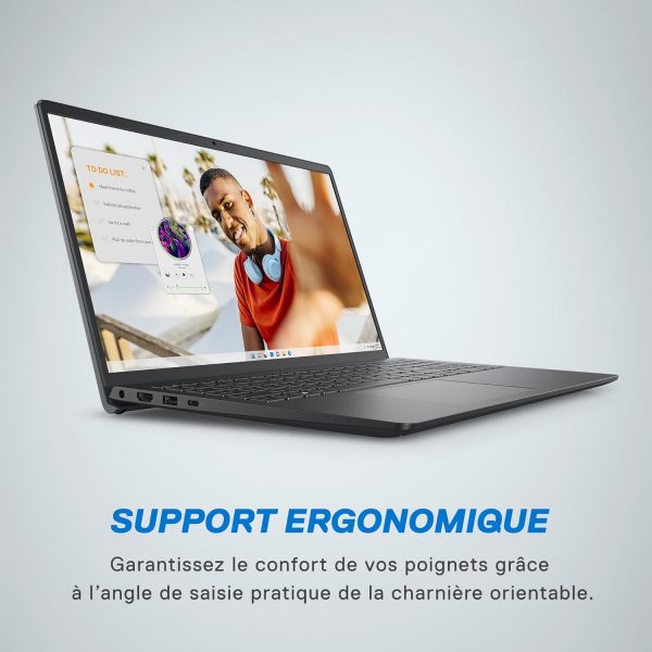 Dell Inspiron 15 3535 Ordinateur Portable 15.6" FHD (1920 x 1080), Processeur AMD Ryzen 5 7520U, Graphique AMD Radeon, RAM 8Go, SSD 512Go, Windows 11 Home, Clavier AZERTY