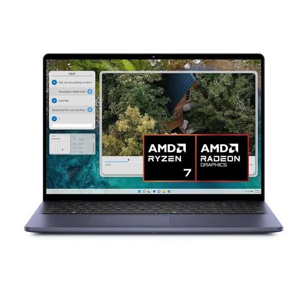 Dell Inspiron 16 5645 Ordinateur Portable, Processeur AMD Ryzen 7-8840U, Écran 16'' FHD+, 16Go RAM, 1 To SSD, Graphique AMD UMA, Windows 11 Home - Clavier rétroéclairé Français