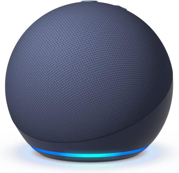 Echo Dot (5e génération, modèle 2022) | Enceinte connectée Bluetooth et Wi-Fi au son puissant encore plus imposant, avec Alexa | Bleu marine