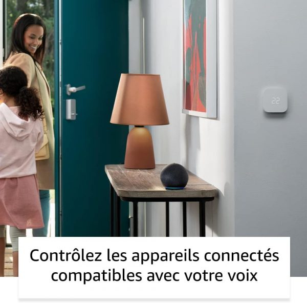 Echo Dot (5e génération, modèle 2022) | Enceinte connectée Bluetooth et Wi-Fi au son puissant encore plus imposant, avec Alexa | Bleu marine