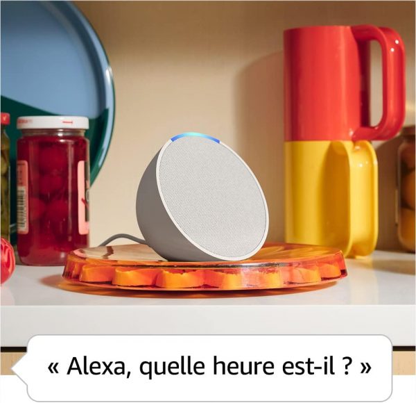 Echo Pop | Enceinte connectée Bluetooth et Wi-Fi compacte au son riche, avec Alexa | Vert canard