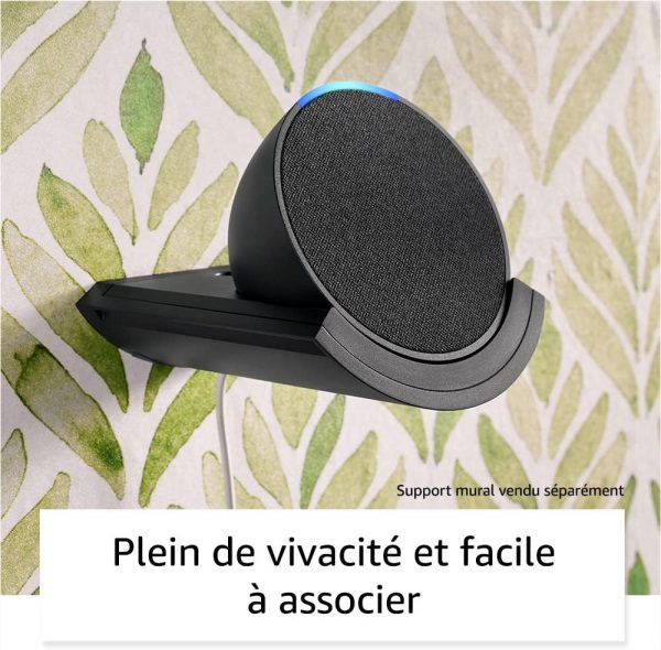 Echo Pop | Enceinte connectée Bluetooth et Wi-Fi compacte au son riche, avec Alexa | Vert canard