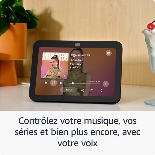 Echo Show 8 (3e génération, modèle 2023) | Écran tactile HD connecté avec son spatial, hub connecté intégré et Alexa | Anthracite