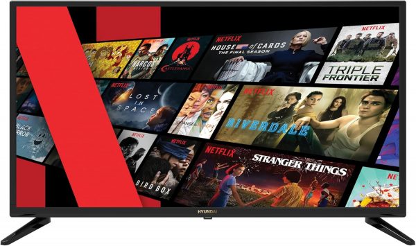 HYUNDAI Smart Netflix TV LED 32 Pouces (80cm) - Haute Définition - Triple Tuner - WiFi Youtube - HDMI x2 - USB multimédia 2.0 x2 - Screencast - Sortie Casque et Optique - CI+