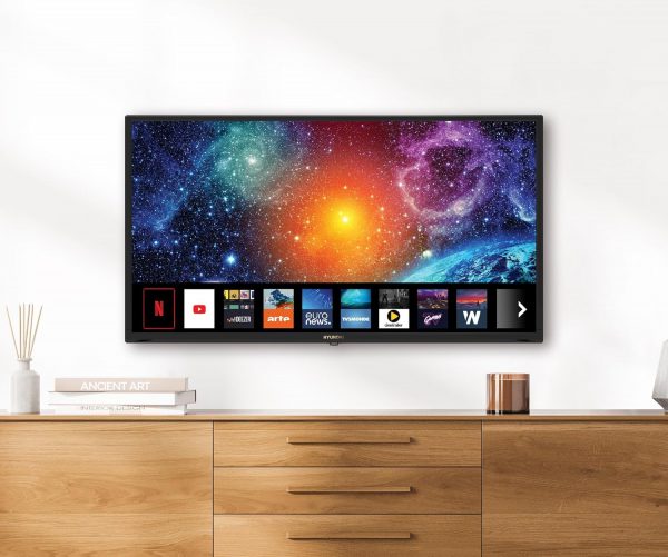 HYUNDAI Smart Netflix TV LED 32 Pouces (80cm) - Haute Définition - Triple Tuner - WiFi Youtube - HDMI x2 - USB multimédia 2.0 x2 - Screencast - Sortie Casque et Optique - CI+