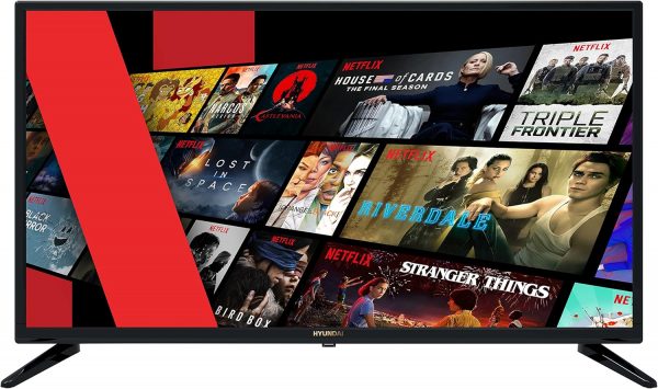 HYUNDAI Smart Netflix TV LED 32 Pouces (80cm) - Haute Définition - Triple Tuner - WiFi Youtube - HDMI x2 - USB multimédia 2.0 x2 - Screencast - Sortie Casque et Optique - CI+