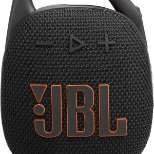 JBL Clip 5, enceinte Bluetooth ultra-portable, mousqueton intégré, son JBL Pro, basses percutantes, 12 heures d'autonomie, fonction Playtime Boost, résistante à l'eau et à la...