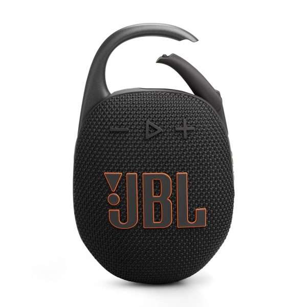 JBL Clip 5, enceinte Bluetooth ultra-portable, mousqueton intégré, son JBL Pro, basses percutantes, 12 heures d'autonomie, fonction Playtime Boost, résistante à l'eau et à la...